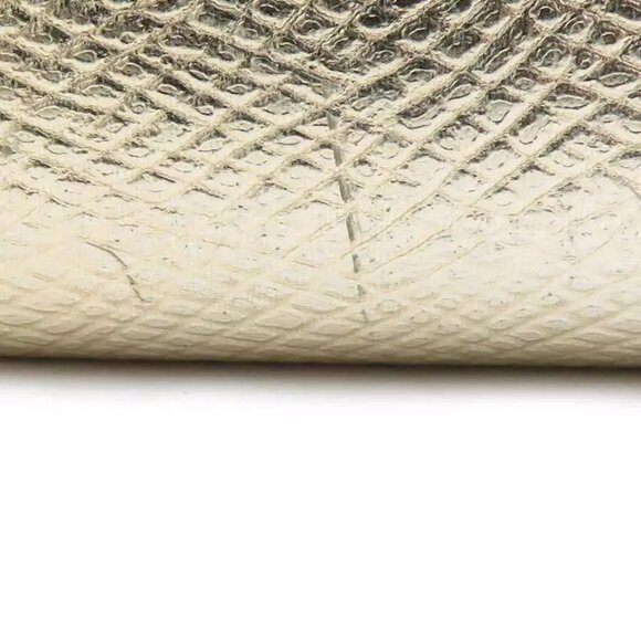 Auth CELINE Zip Around Long Wallet Gold Leather/Goldtone - Picture 7 of 15